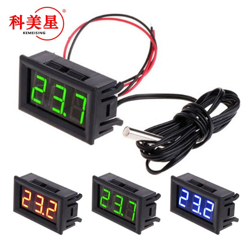 12V Digital Thermometer - Direct Factory Supply for Aquarium/Refrigerator Water Temperature Measurement