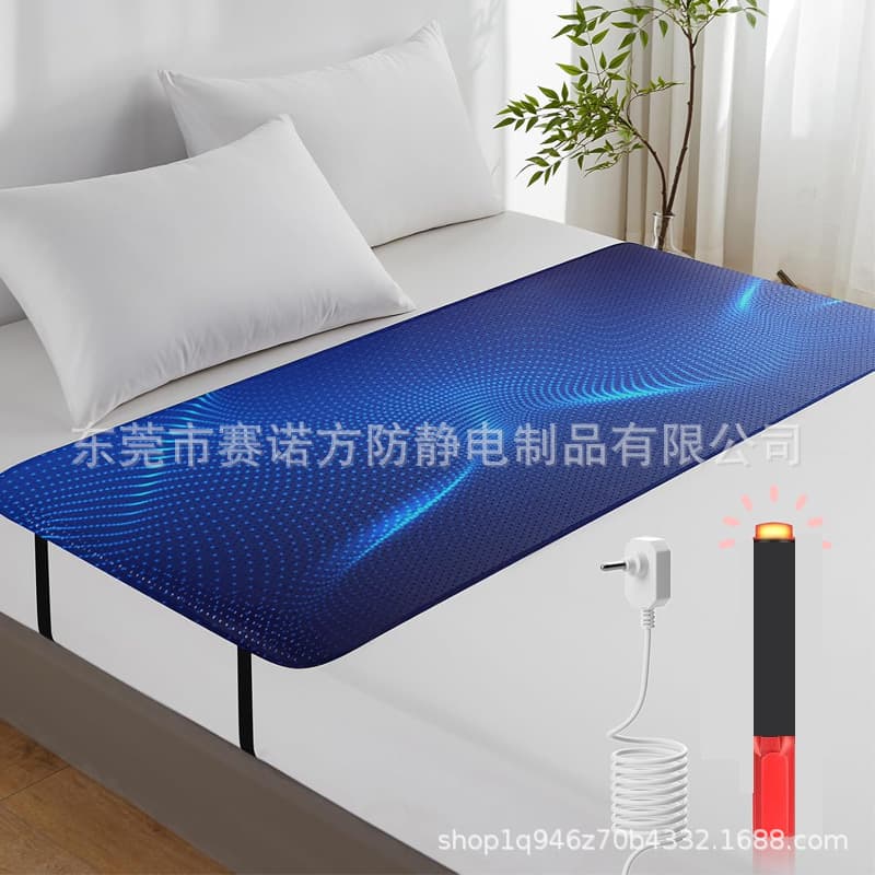 Hot-selling Grounding Mattress Pad with carbon conductive technology, radiation reduction, waterproof leather, half-size mattress