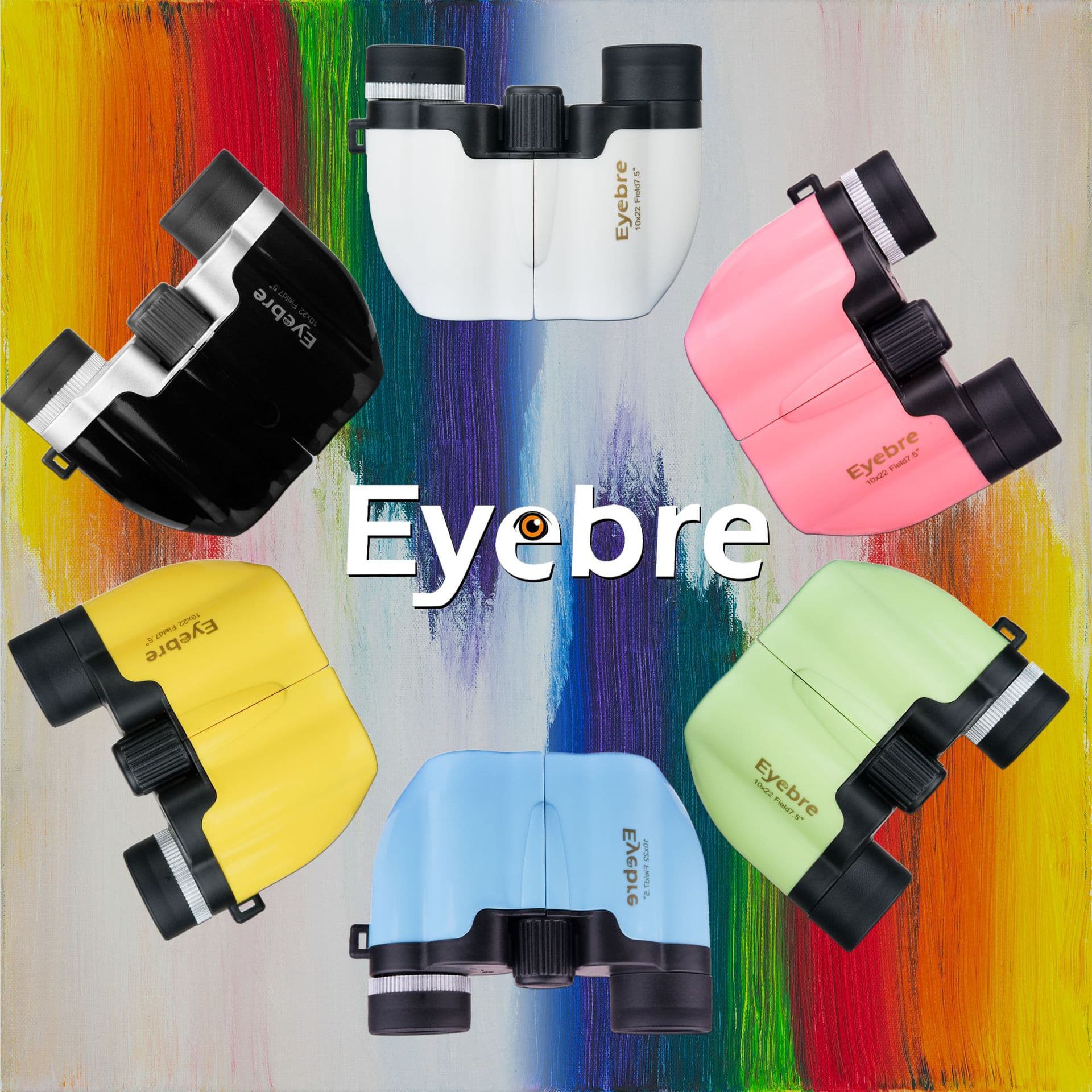 Factory Direct 10x22 Multi-color Small Porro Binocular HD High Power Portable for Hiking, Travel, Concerts