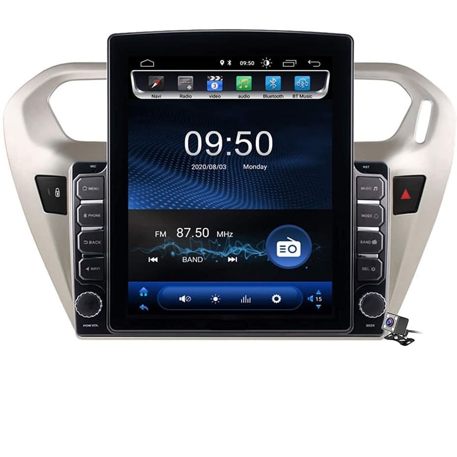 For 13-17 Citroen Elysee/Peugeot 301 Android Bluetooth Navigation Backup Camera Stereo