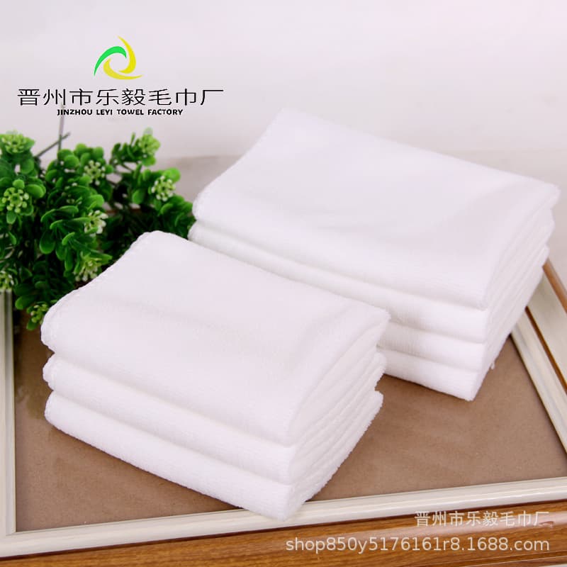 Manufacturer sales wholesale thickened white towels for hotels, guesthouses, bathhouses, disposable white towels and face cloths