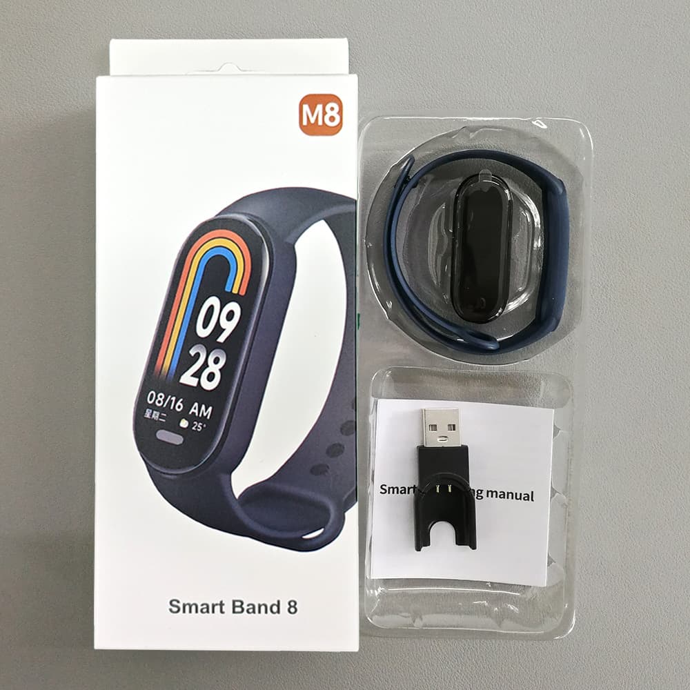 Source Factory M8 Smart Bracelet M7 M6 English Version Chinese Version E-commerce Gift Heart Rate Monitoring