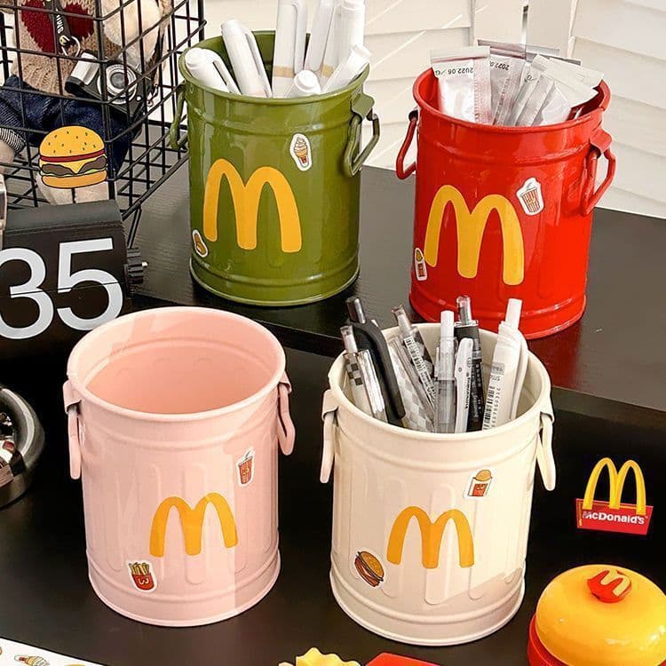 Creative McDangdang cute pen holder retro high-value personalized ornament student desktop office stationery storage pen
