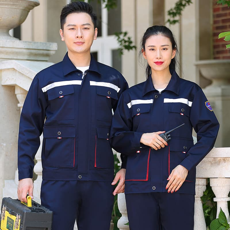 Acid and alkali resistant, anti-static spring/autumn workwear set for men, protective clothing for chemical plants, pharmaceutical factories, and construction sites