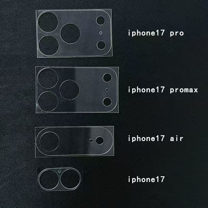 Suitable for Apple 17 Pro lens frame frosted back panel film and iPhone 17 Pro Max base film frosted back sticker