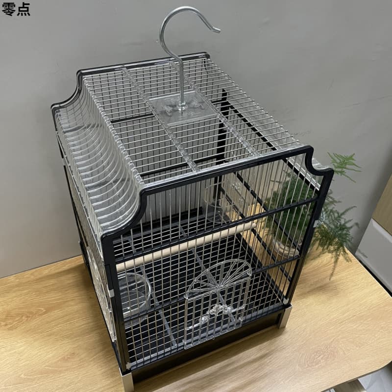 Acrylic Stainless Steel Large Deluxe Parrot Cage, Myna Cage, Hill Myna, Peony, Zebra Finch, Budgie Cage, Rust-Proof