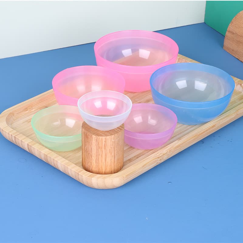 No. 1 6cm Diameter PP Material Face Mask Bowl Beauty Bowl Plastic Mixing Bowl Essential Oil Bowl Transparent White Face Mask Bowl