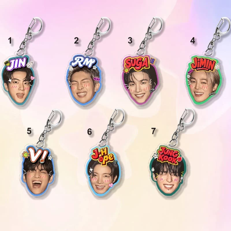 BTS Merchandise ARIRANG Jungkook Charm Park Jimin Kim Taehyung Keychain Pendant 1880
