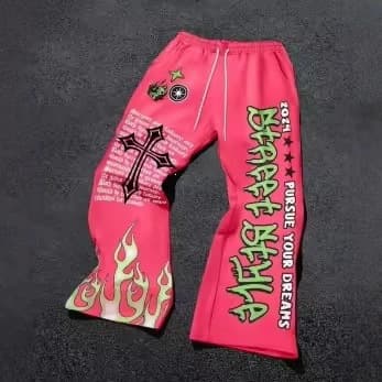 Cross-border Hot-Selling Trendy Unisex Casual Loose Sports Wide-Leg Pants Street Men's Trousers