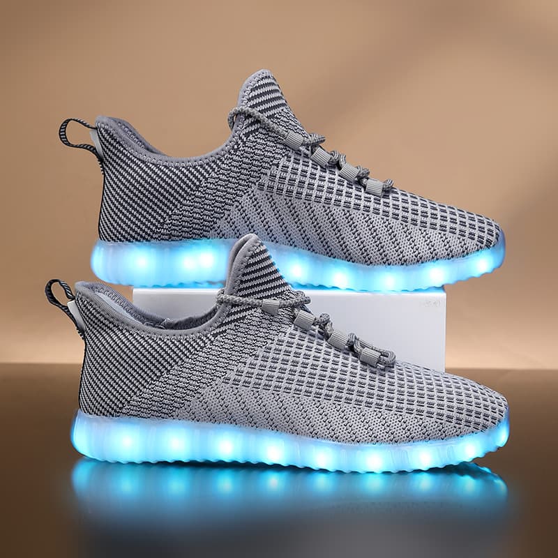 Yaosifang Mesh Shoes Light-Up Shoes Yeezy Shoes Sports Shoes Boys and Girls Light-Up Children's Shoes Boys Ultra-Light Mesh Shoes