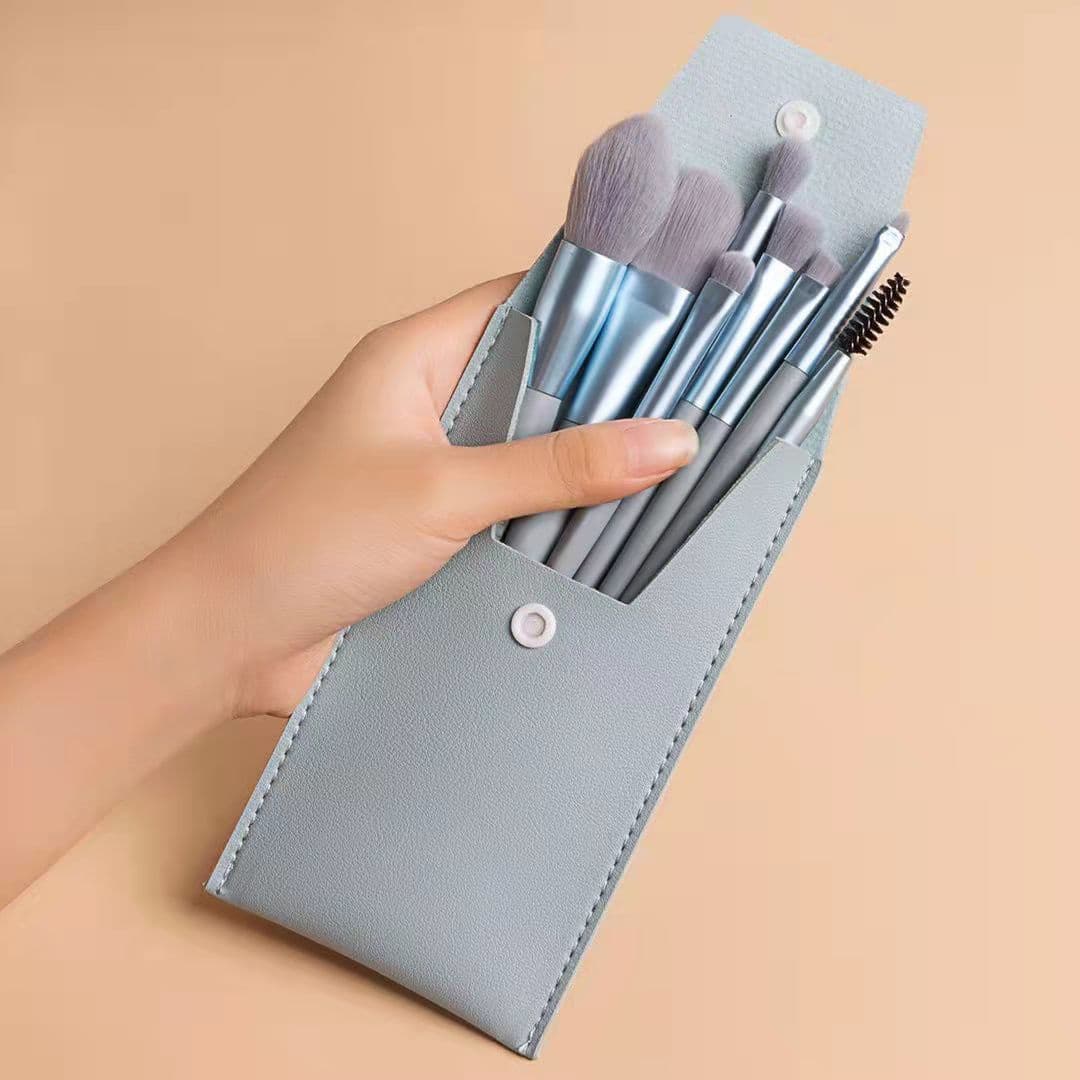 8-piece makeup brush set, complete set of beauty tools for beginners, 8-piece eye shadow powder brush set