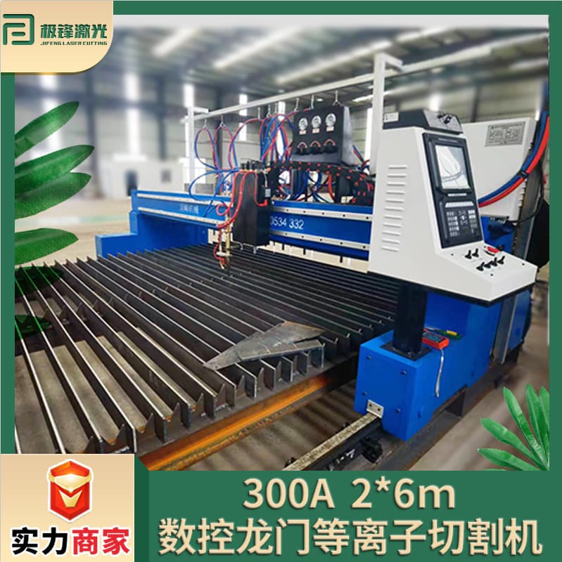 300A 2*6m CNC Gantry Plasma Cutter Huayuan Plasma Power Supply Gantry Plasma and Flame Dual-use Cutter