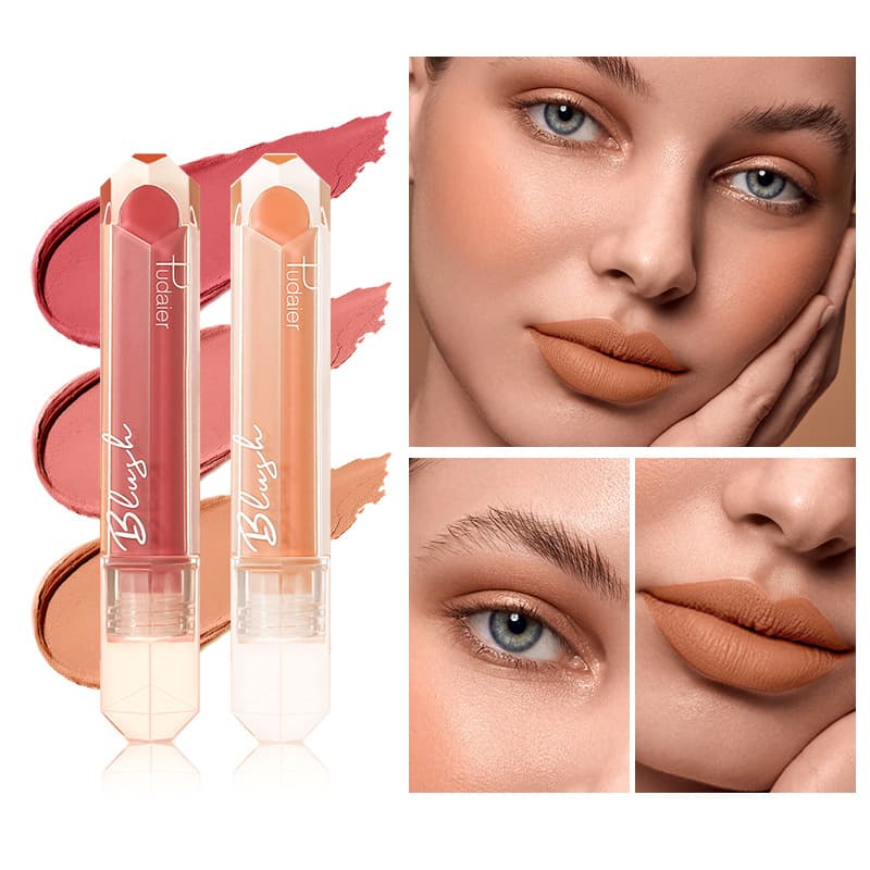 Pudaier Natural Blush Matte Liquid Cheek Color Single Color Nude Makeup Cheek Stick Wholesale Soft Mist Cheek Blush