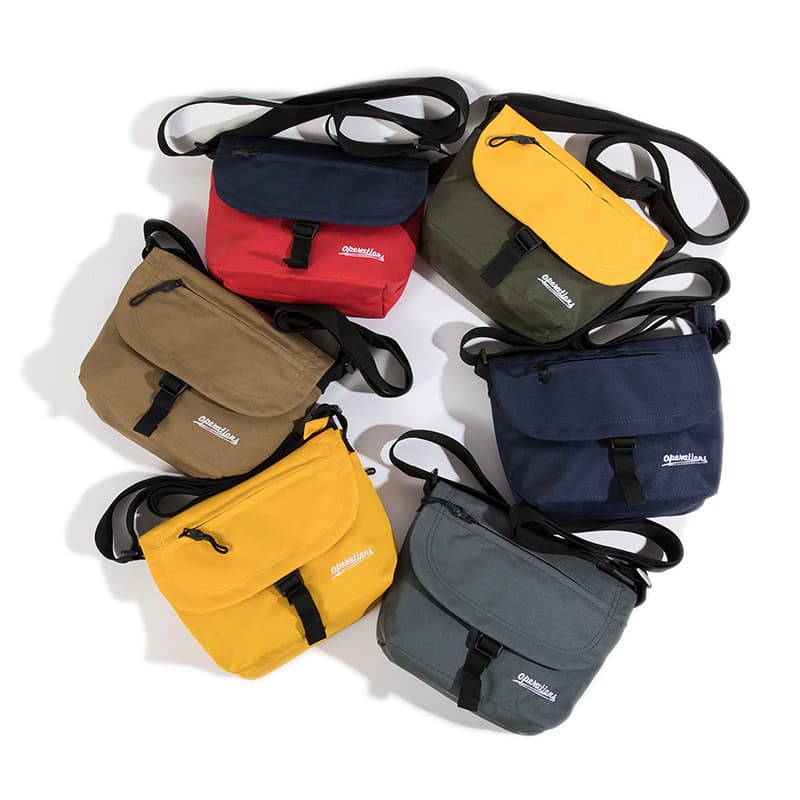 Japanese Style Street Canvas Men's and Women's Crossbody Bag Fashionable Color Contrast Shoulder Bag Casual ins Flip Small Satchel Messenger Bag