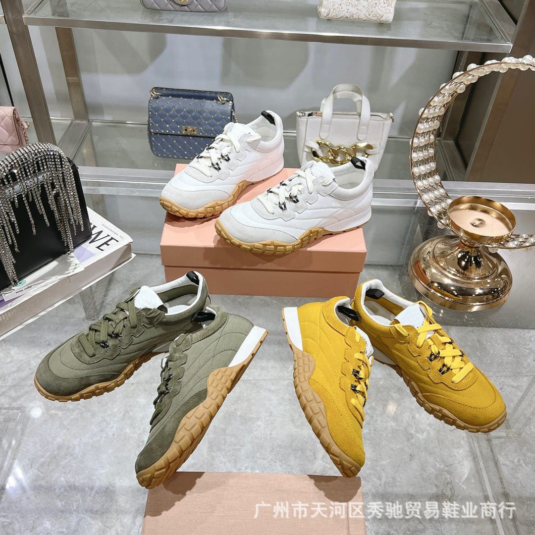 2025MM High Edition Biscuit Shoes Agassi Shoes Women's Retro Casual Sneakers Thick Sole Canvas Sports Shoes