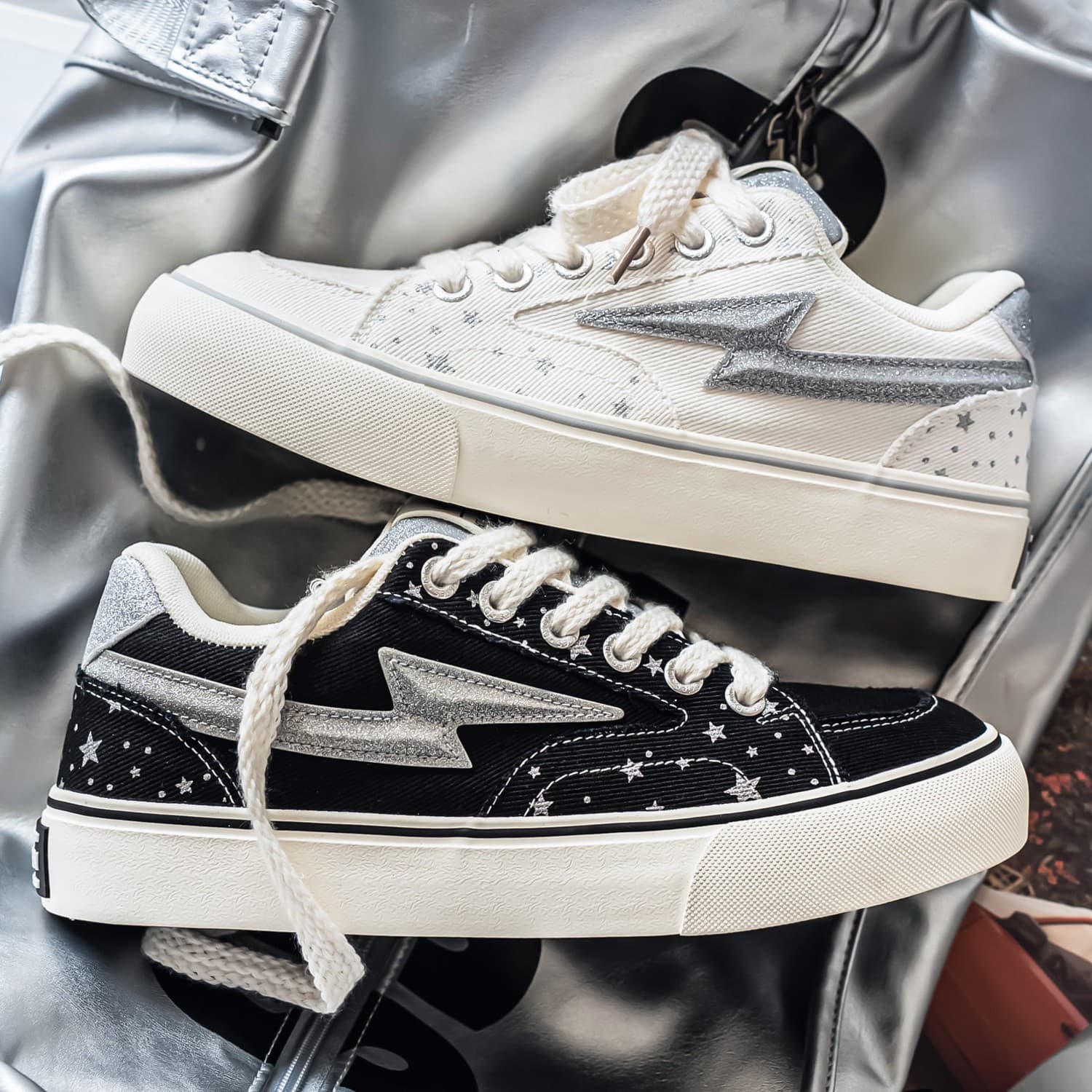 Couple summer canvas fashion lightning camouflage new sneakers men's shoes fashionable and versatile casual shoes trend