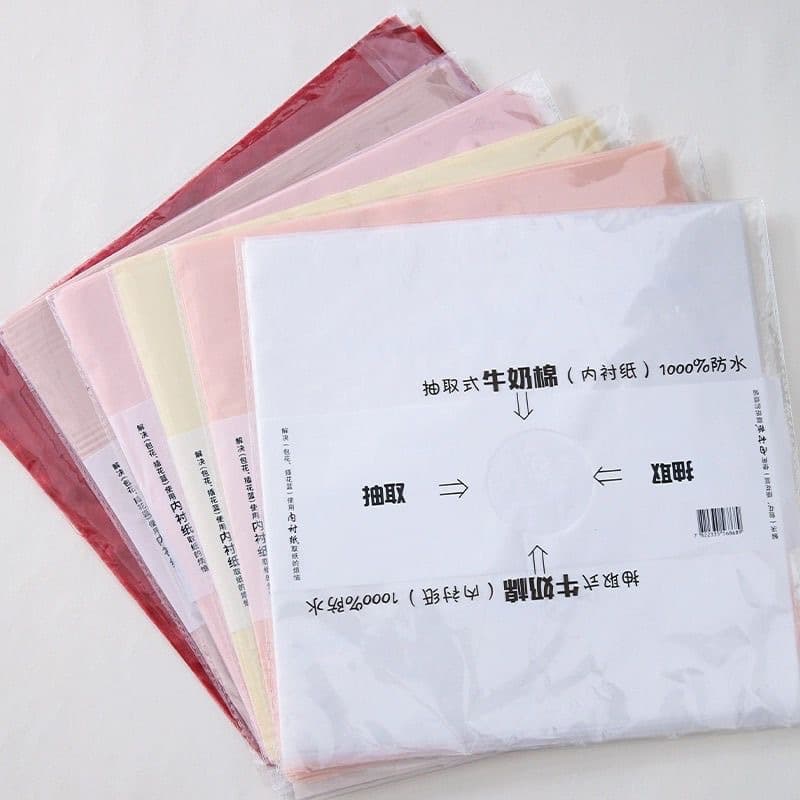 Huaqu Pull-Out Milk Cotton Bouquet Liner Waterproof Floral Wrapping Paper