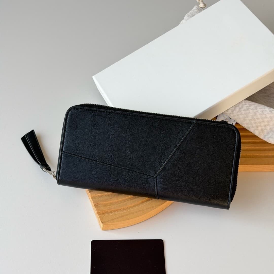 Spanish same style geometric bag wallet zipper clutch clutch bag spliced PUZZLE card holder long women's wallet