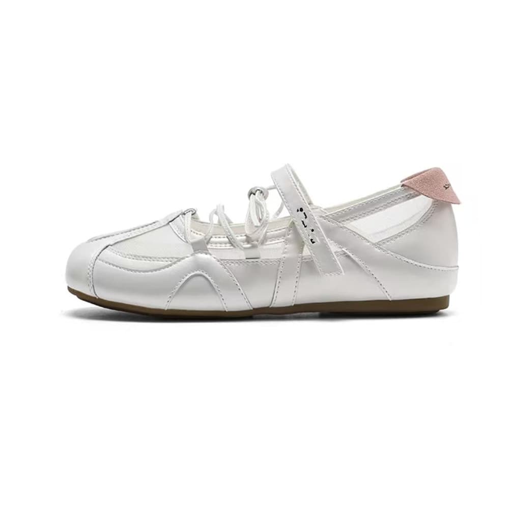 Silver Mary Jane Shoes for Women 2026 Spring New Height-Increasing Ballet Training Shoes, Casual Sports Sneakers to Match Dresses