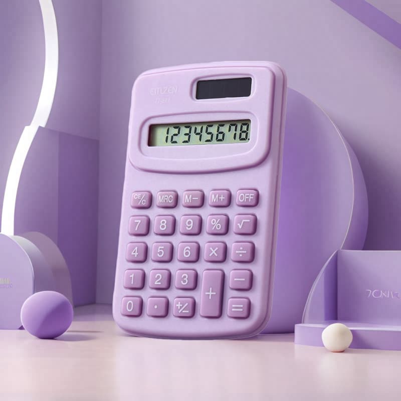 Simple student study stationery office special cute portable pocket calculator mini calculator