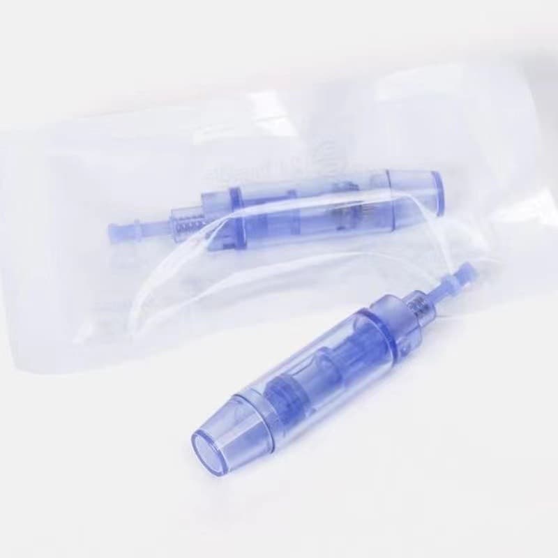 Factory Wholesale Electric Microneedle Head A6 Electric Microneedle Device Consumables Blue Lock Microneedle Head 36-Pin Round Crystal