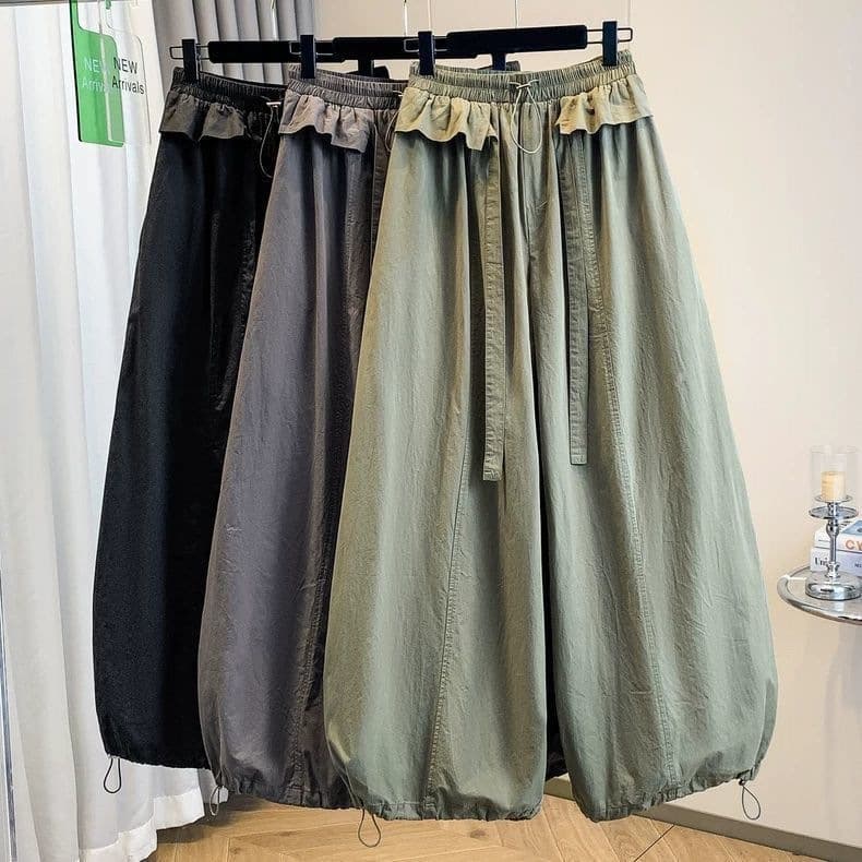 Summer Girls' Pants Children's Thin Curved Leg Pants 2026 New Style Big Girls Fashionable Casual Pants Loose Wide Leg Pants
