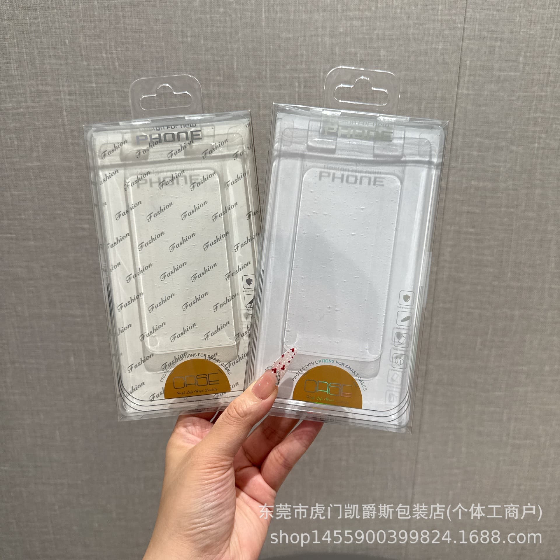 Transparent PVC Plastic Box Phone Case Blister Packaging Box for Apple 17 Pro Max Phone Case Packaging Stock Wholesale 16pcs