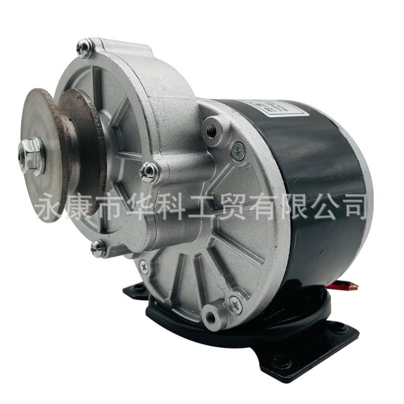 Lingying 24V 250W Brushed Geared Motor MY1016Z2 Unite Same Model Short Shaft with Bracket and Pulley