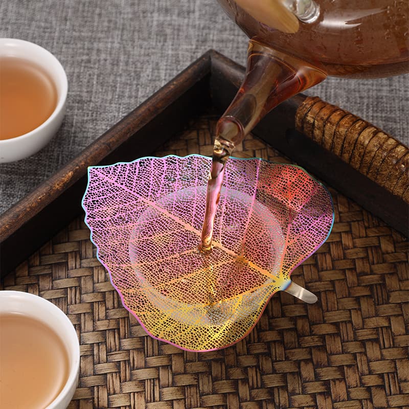 304 Stainless Steel Tea Filter Mesh Bodhi Leaf Creative Personalized Tea Sieve Tea Net Tea Filter Kung Fu Tea Set Item