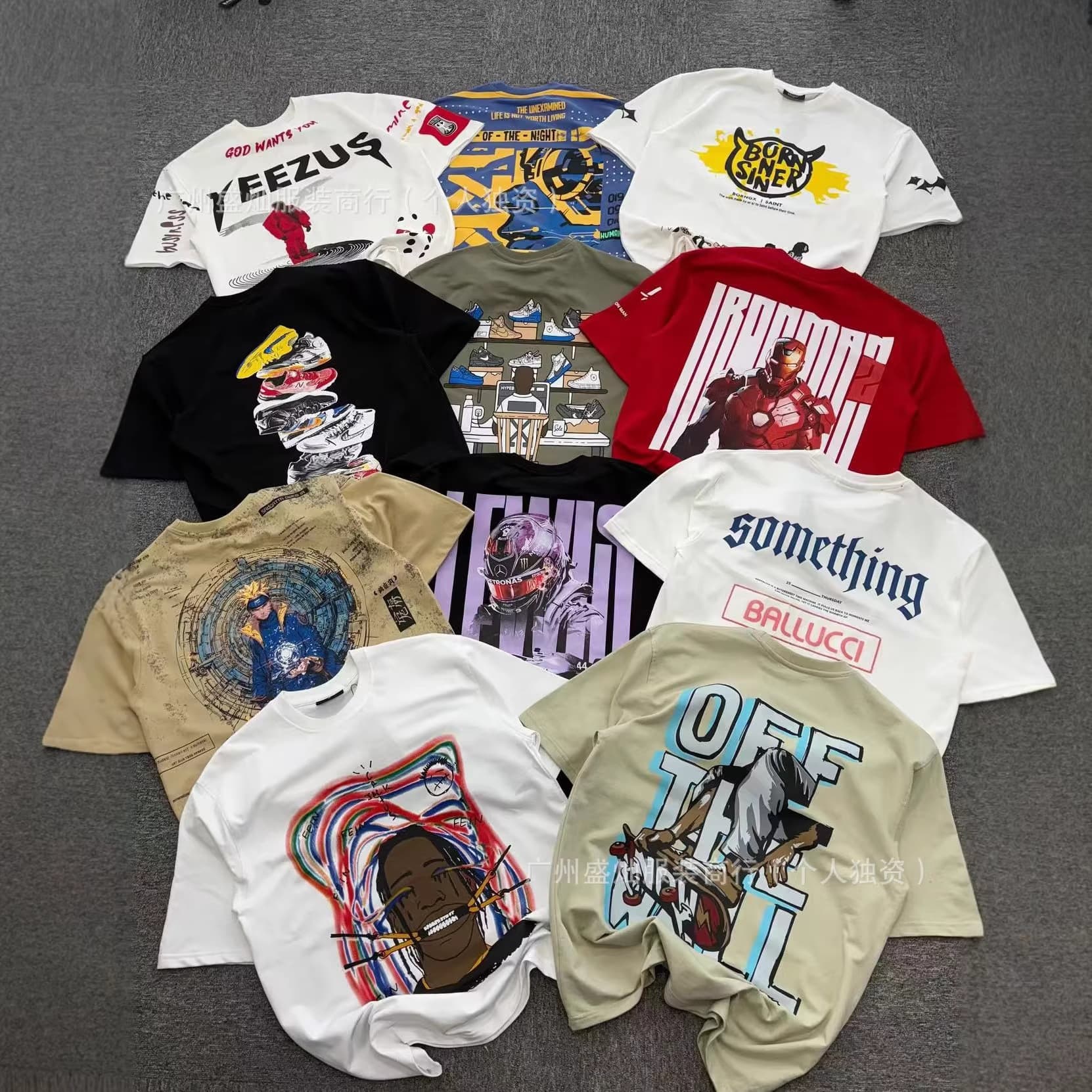 Wholesale T-shirt men's T-shirt casual versatile short-sleeved tees round neck women's T-shirt supply wholesale