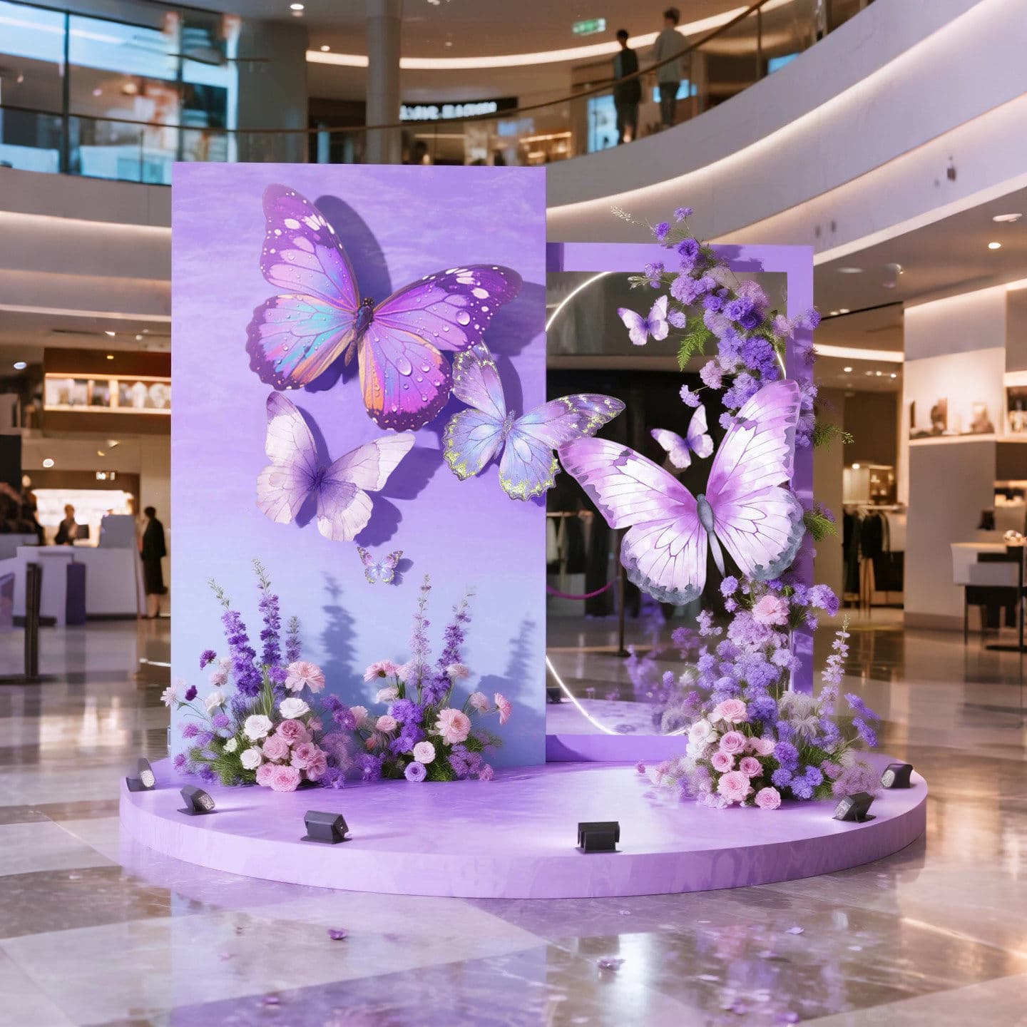 Beauty salon shopping mall store anniversary celebration, opening ceremony, store celebration, relocation setup, balloon KT board backdrop