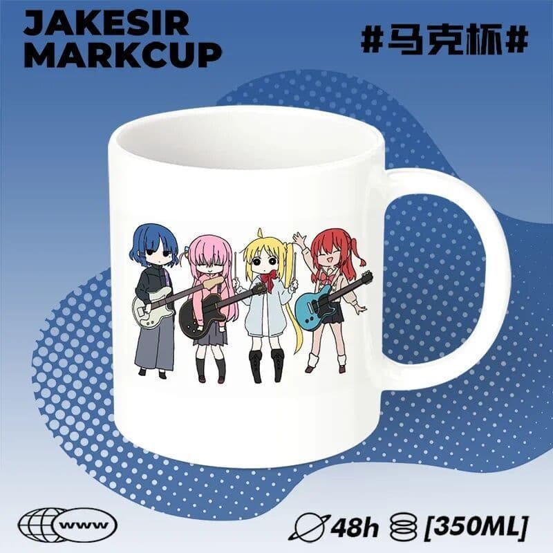 Cute Q Version Ceramic Mugs Office Coffee Cups Couple Tea Cups Water Bottles Gifts Cartoon Style Universal Design Elderly Suitable