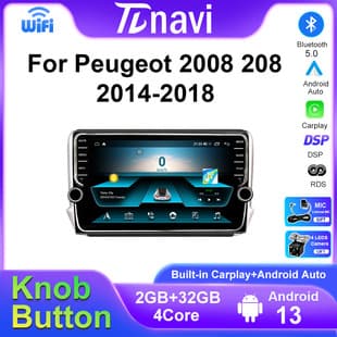 Cross-border Supply For Peugeot 2008 2014-2018 Car Android Carplay Navigation All-in-One