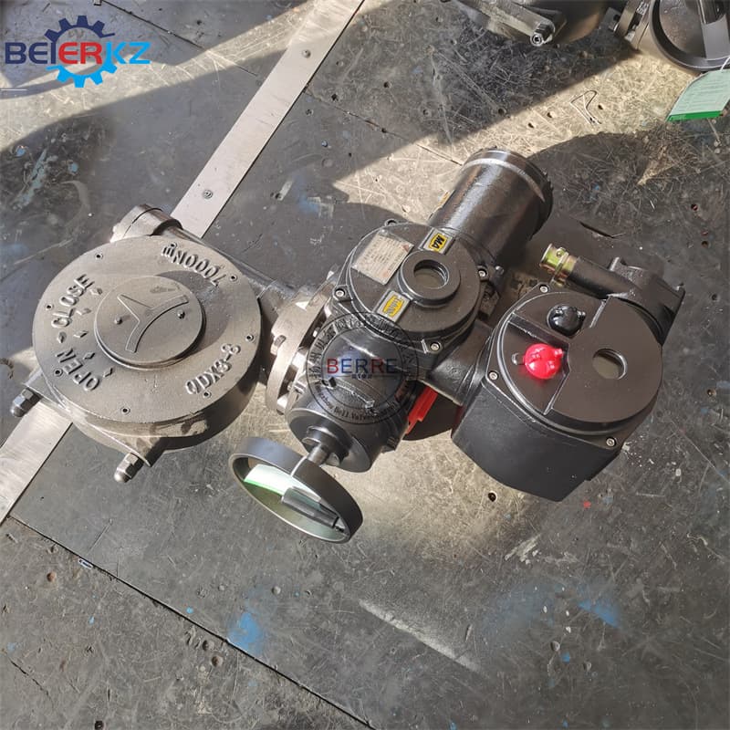 Bell Mining Explosion-proof Integrated Valve Electric Device with Worm Gear Torque 12000NM and 485 Communication