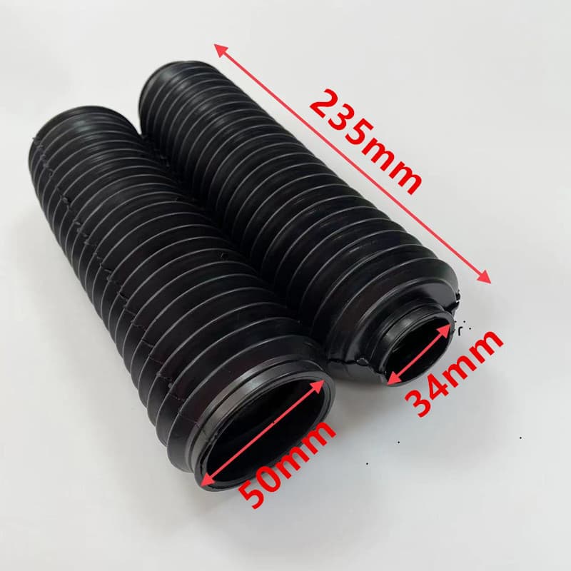 Off-Road Motorcycle Modified Rubber Dust Cover Shock Absorber Protection Sleeve Large Diameter 22-Section Fork Dust Cover