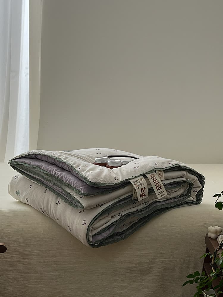 Class A Double-Layer Gauze Summer Quilt, Washable Cotton Quilt Core, Air Conditioning Quilt, Cool Summer Quilt, Single/Double Dormitory