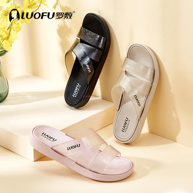 LUOFU Summer New Anti-Slip Thick Sole EVA Sandals Outdoor Home Comfort Fashion Slide