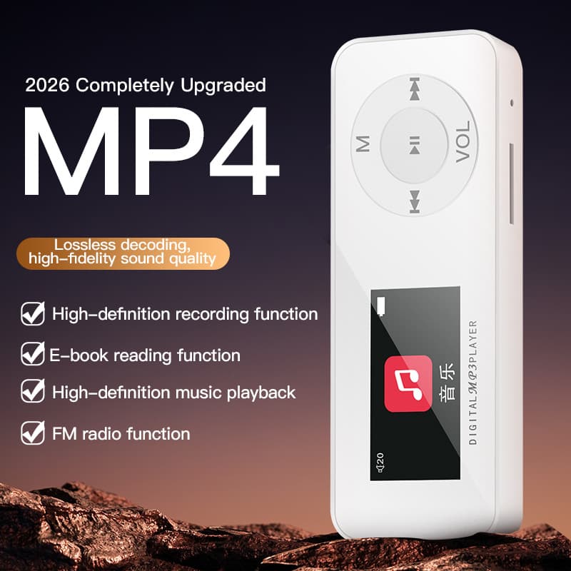 Factory Wholesale Export Version MP3/MP4 Portable Player with Screen, Bluetooth FM Music Player