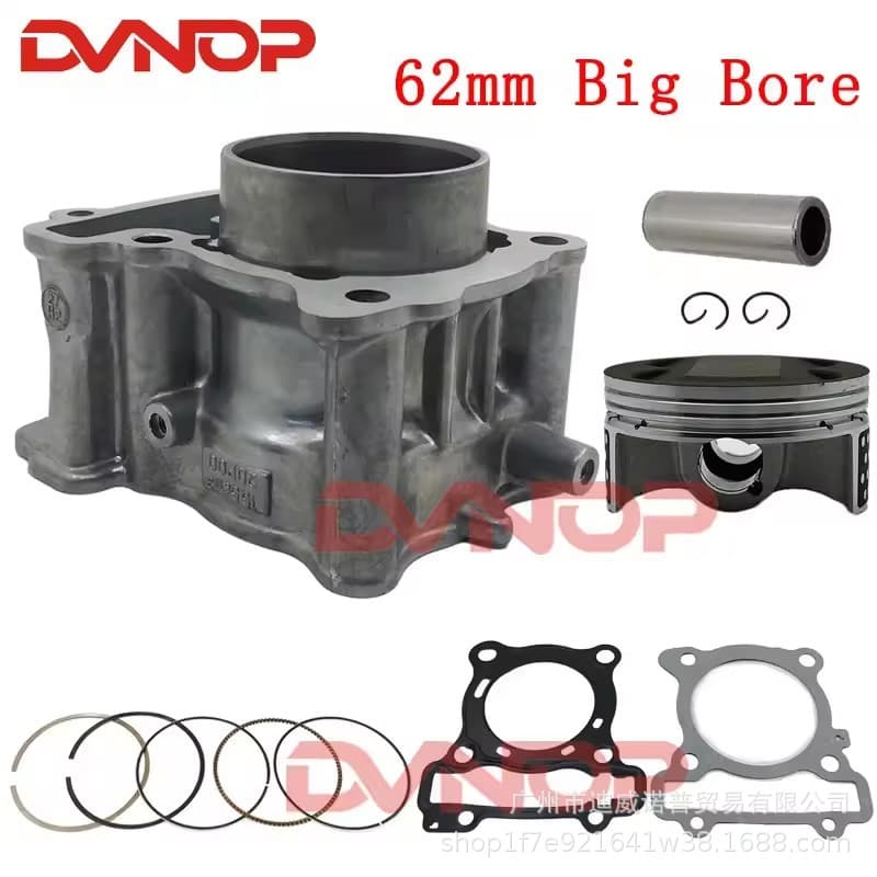 Motorcycle Cylinder TRICITY R15 Nmax155 Modified 180 Big Bore 62mm Cylinder Kit Piston GPD150