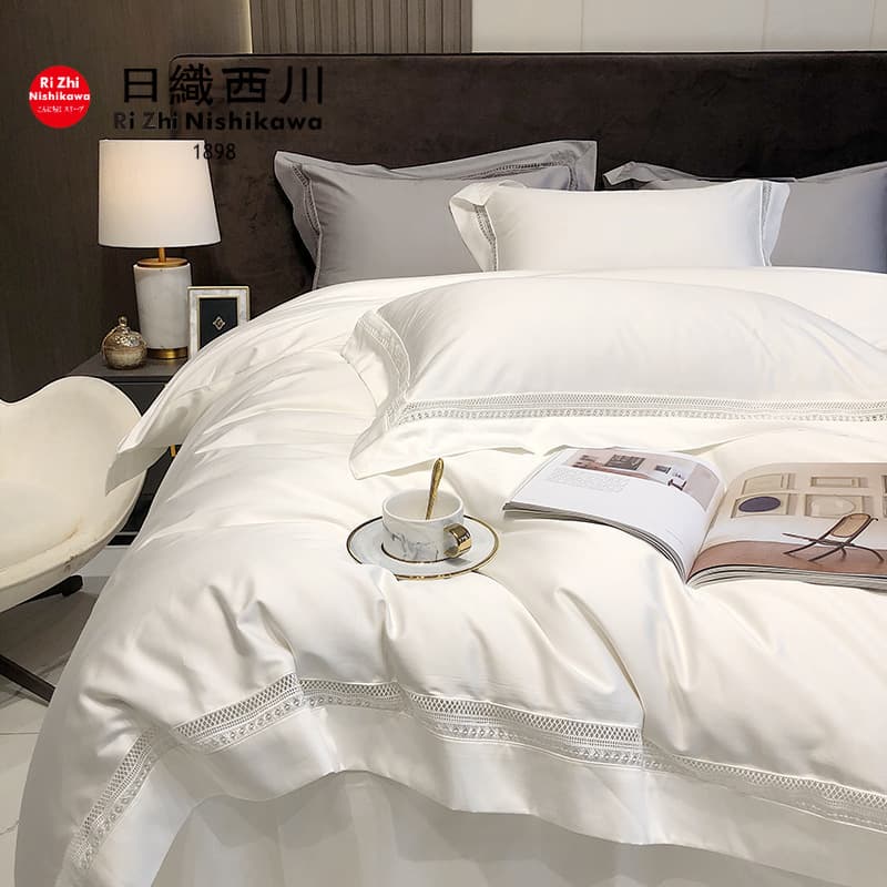 Xianglingjia Xinjiang Long-Staple Cotton Light Luxury S180 4-Piece Bedding Set 100% Cotton Fitted Sheet Duvet Cover Bare Sleep Pima Cotton