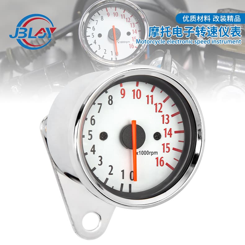 Factory Direct Motorcycle Retro Modification Gauge 12v Electronic Inductive Pointer Type 16k Electronic Tachometer