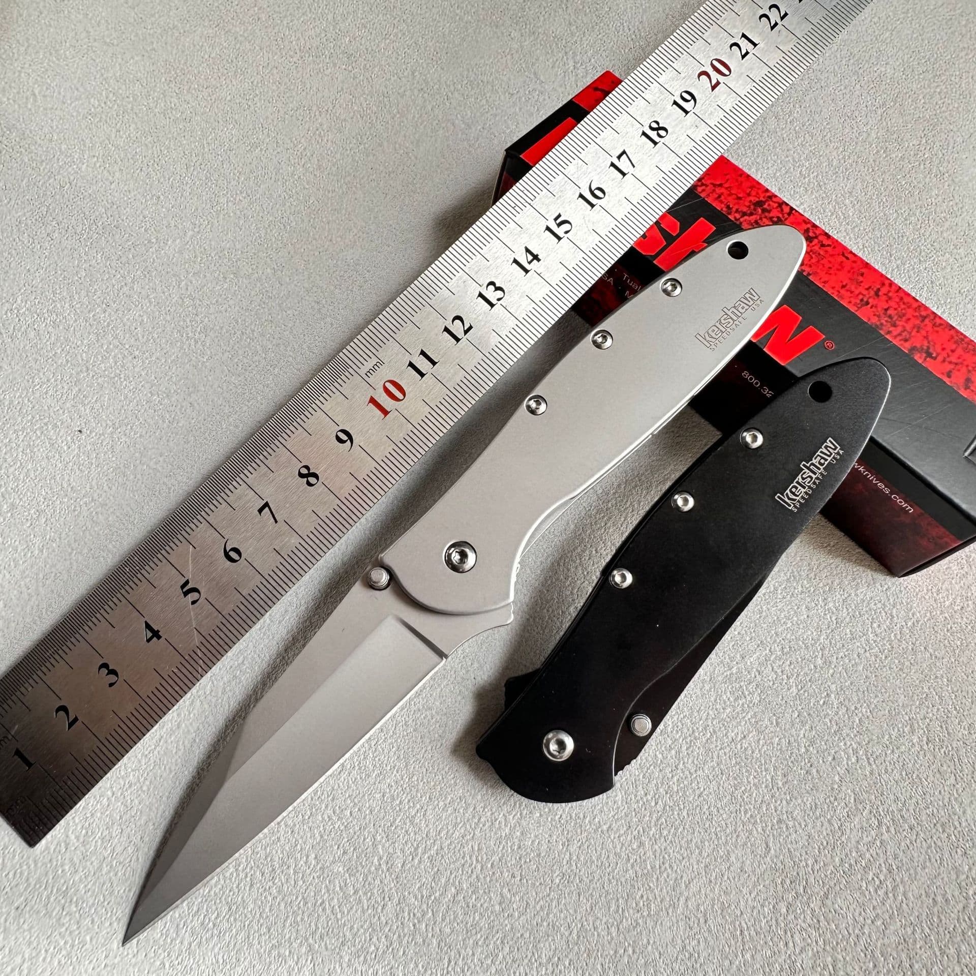 Cross-border Hot Selling Kashou 1660 High Hardness Quality Outdoor Camping Quick-Open Sharp Folding Knife Self-Defense Survival Knife