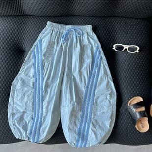 2025 Summer New Quick-Dry Kids Mosquito-Proof Pants, Unisex, Thin, Loose, Korean Style, Breathable Parachute Pants