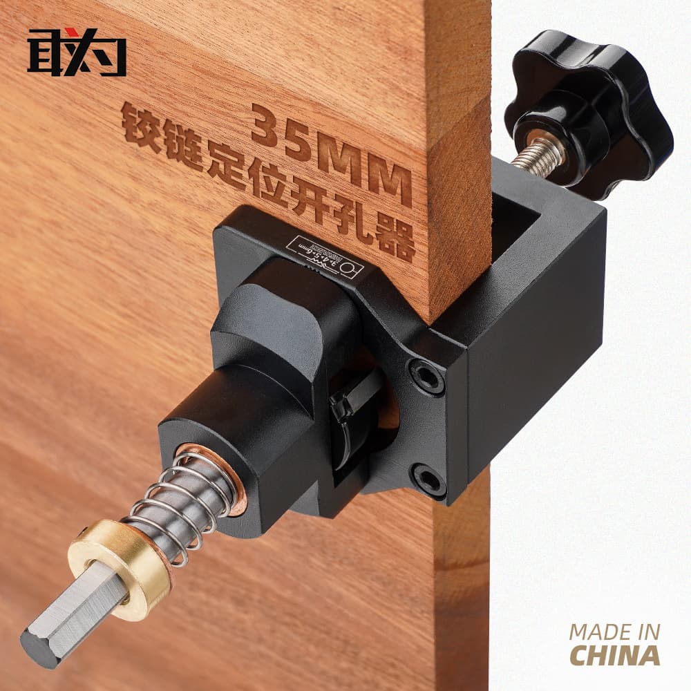 35MM Hole Punch Locator Cabinet Door Hinge Hole Punch Wardrobe Hinge Positioning Hole Punch Woodworking Tool