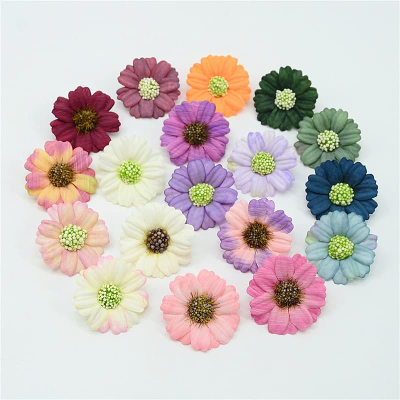 Oil painting small daisy flowers, artificial daisies, fresh DIY craft accessories for wreaths, hair accessories, and small card decorations