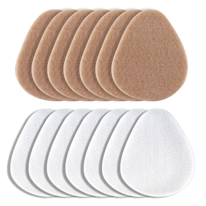 Wholesale sneakers, high heels, half-size insoles, casual shoes, foot pads, care-giving peach-shaped felt forefoot pads, convenient.