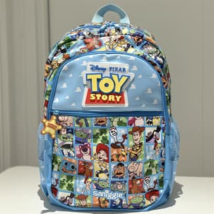 Australian Smiggle Backpack for Grades 1-6, Black Astronaut Hero Design, Ergonomic Multi-Function School Bag