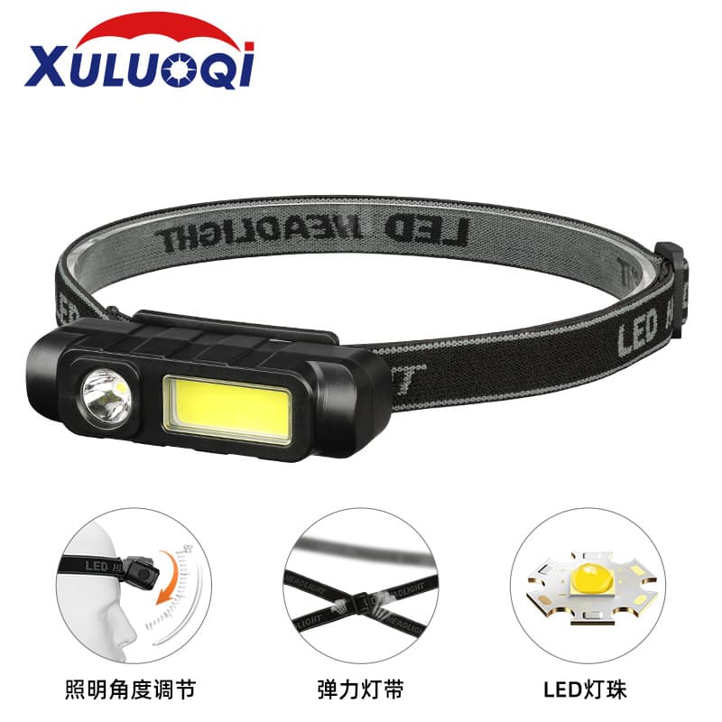 New Cross-border Outdoor High-power Headlamp for Night Cycling and Running, Wearable Work Light, Portable Ultra-bright Floodlight Headlamp