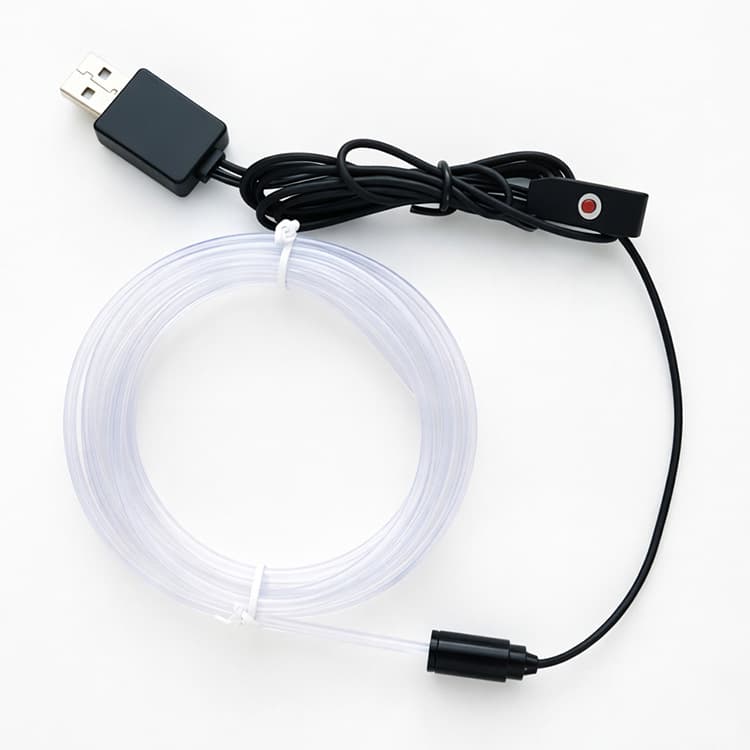 Factory Direct RGB Car Cold Light Dashboard Light Guide Strip USB Multicolor Fiber Optic Skirt Interior Ambient Light