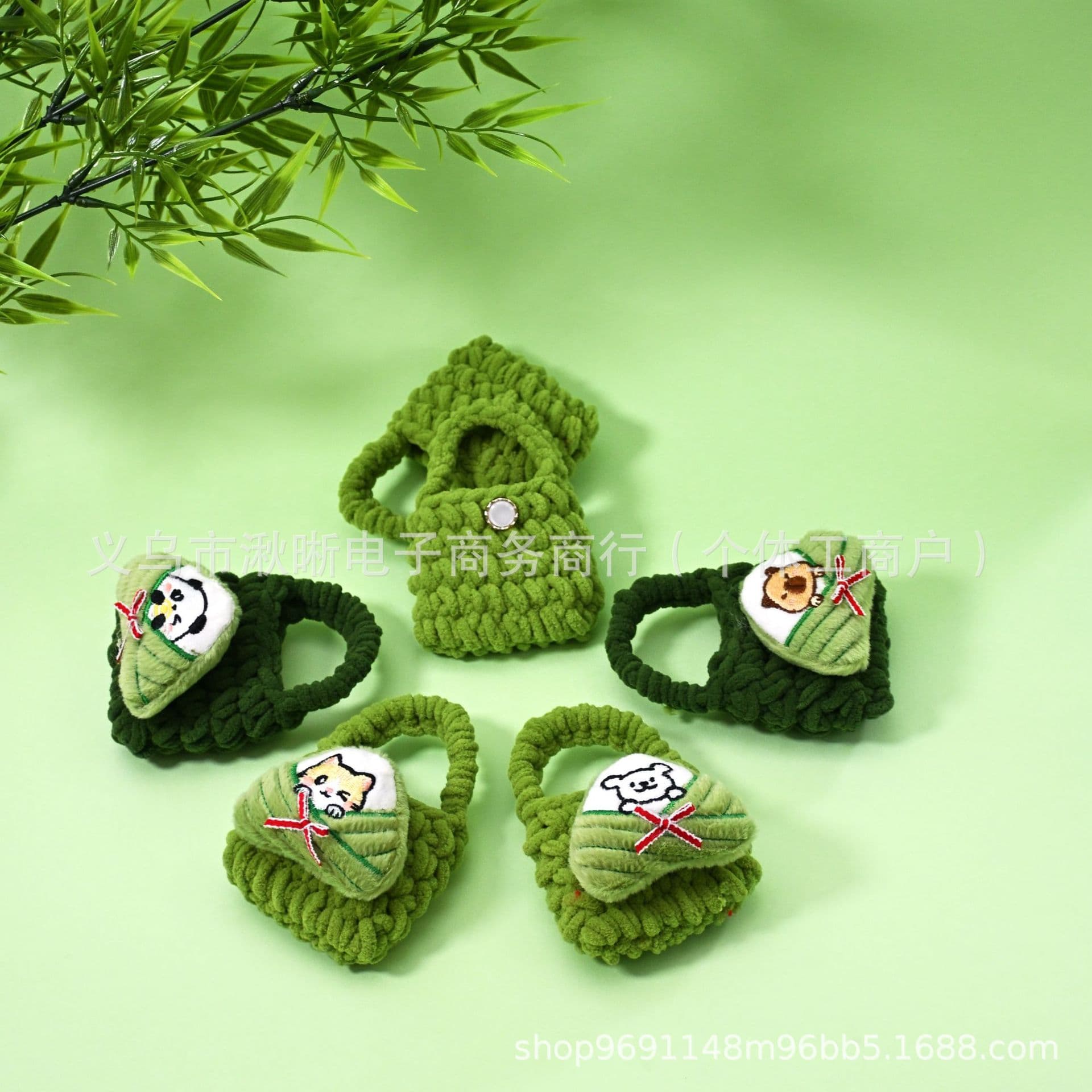 Handmade Cute Cartoon Zongzi AirPods Case Creative Earphone Shell Dragon Boat Festival Gift Wholesale